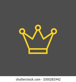 Crown flat vetor icon