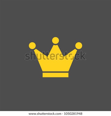 Crown flat vetor icon