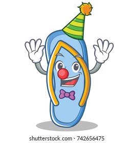 Crown flip flops character cartoon