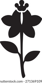  Crown Flower Icon – Vector Illustration