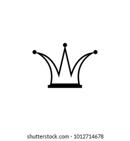 Crown of the Fool icon. Elements amusement park concept and web apps. Icon for website design and development, app development. Premium icon on white background