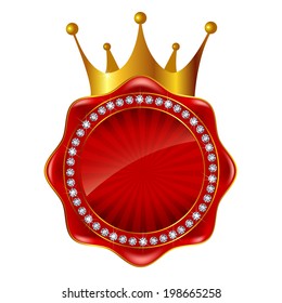 Crown frame medal