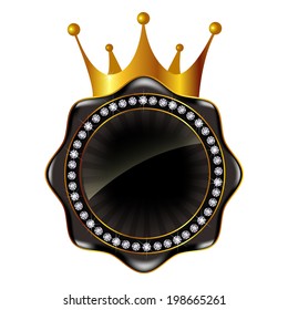 Crown frame medal