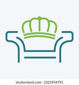 Crown furniture business logo design