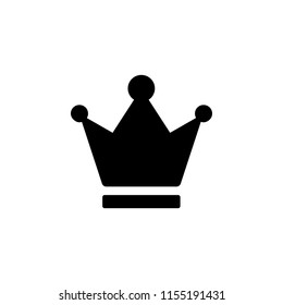 crown glyph icon. Simple vector for UI and UX, website or mobile application on white background
