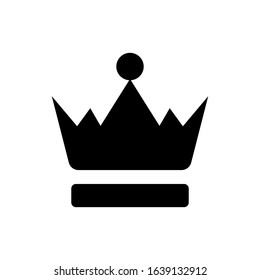 crown glyph vector icon - ui icon vector