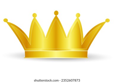 crown gold king shining icon