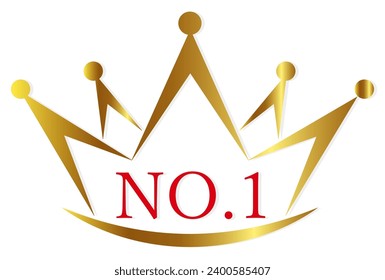 crown gold metal frame icon