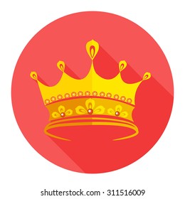 crown golden icon