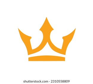 Crown golden logo vector image