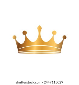 Crown gradient icon. Gradient icon on white background. Vector illustration