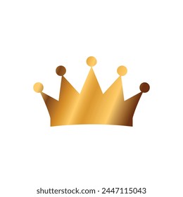 Crown gradient icon. Gradient icon on white background. Vector illustration