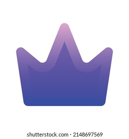 crown gradient logo design template icon