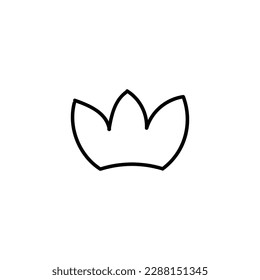 crown hand drawn icon for king and queen
