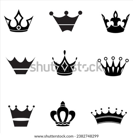 Crown Heraldry Collection Stock Vector, Big Collection Vector Crown Silhouettes Vintage Stock m Crown Silhouette Vector Collection PNG Picture And Clipart Image Crown vector illustration eps 10.