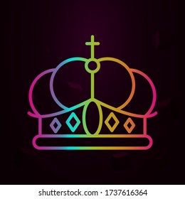 Crown, Holland nolan icon Simple thin line, outline vector of Holland icons for ui and ux, website or mobile application