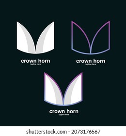 crown horn logo for business