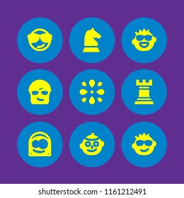 crown icon. 9 crown set with jew, smug, arrogant and chess vector icons for web and mobile app