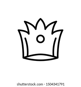 Crown Icon Best Logo Design Vector Emblem Isolated Illustration, King Template company , outline Solid Background White
