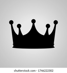 Crown icon. Black icon for apps, website.
