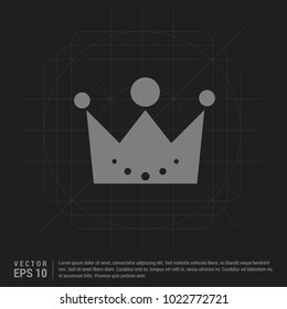 Crown icon - Black Creative Background