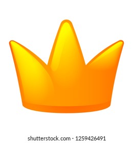 Crown icon. Cartoon of crown vector icon for web design isolated on white background