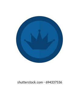 crown icon in circle shape.