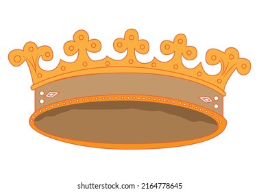 crown icon color. on white background