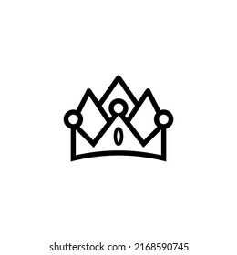 crown icon Column Chart icon or logo isolated sign symbol vector illustration - high quality black style vector icons