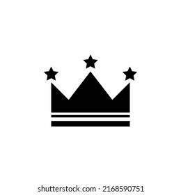 crown icon Column Chart icon or logo isolated sign symbol vector illustration - high quality black style vector icons