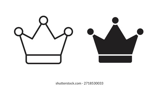 Conceito de ícone da coroa para infográfico, site ou aplicativo.