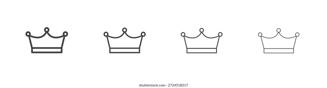 Concepto icono corona Pictograma