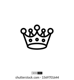 Crown icon, design inspiration vector template for interface and any purpose