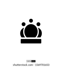 Crown icon, design inspiration vector template for interface and any purpose