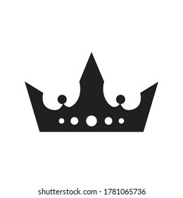 Crown icon design isolated on white background