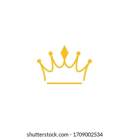 Crown icon design template vector isolated illustration