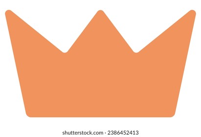 Vector de plantilla de diseño de icono de corona aislado en fondo blanco.