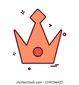 Crown icon design vector