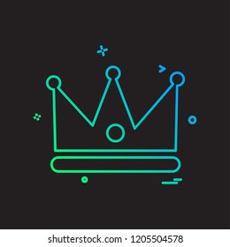 Crown icon design vector