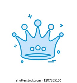 Crown icon design vector