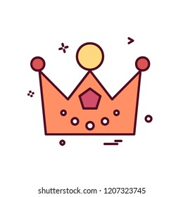 Crown icon design vector