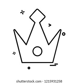 Crown icon design vector