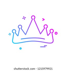 Crown icon design vector
