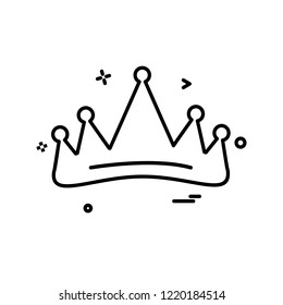 Crown icon design vector