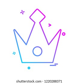 Crown icon design vector