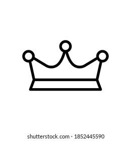plantilla vectorial de diseño de iconos de la corona