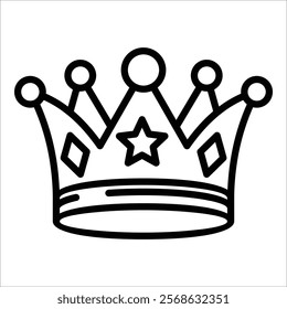 Crown Icon Element For Design