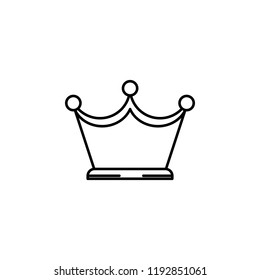 crown icon. Element of jewelry for mobile concept and web apps illustration. Thin line icon for website design and development, app development