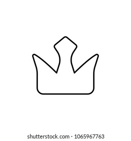 crown icon. Element of simple icon for websites, web design, mobile app, info graphics. Thin line icon for website design and development, app development on white background