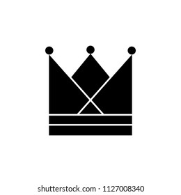 crown icon. Element of tattoo icon for mobile concept and web apps. Glyph style crown icon can be used for web and mobile on gray background
